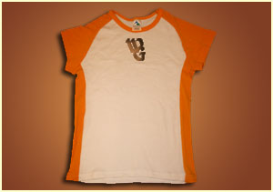Whiskey Grin Ladies Orange T-shirt