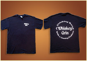 Whiskey Grin Black Tshirt